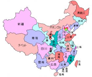 中国地図